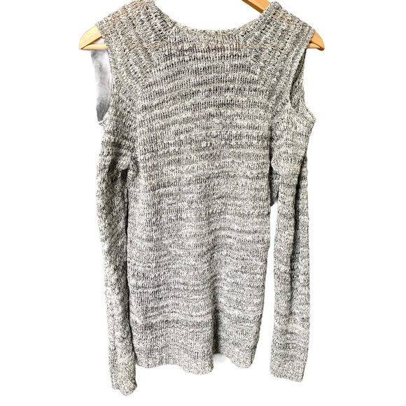 Closet Space Cute Grey Cold Shoulder Sweater Small - Picture 2 of 6